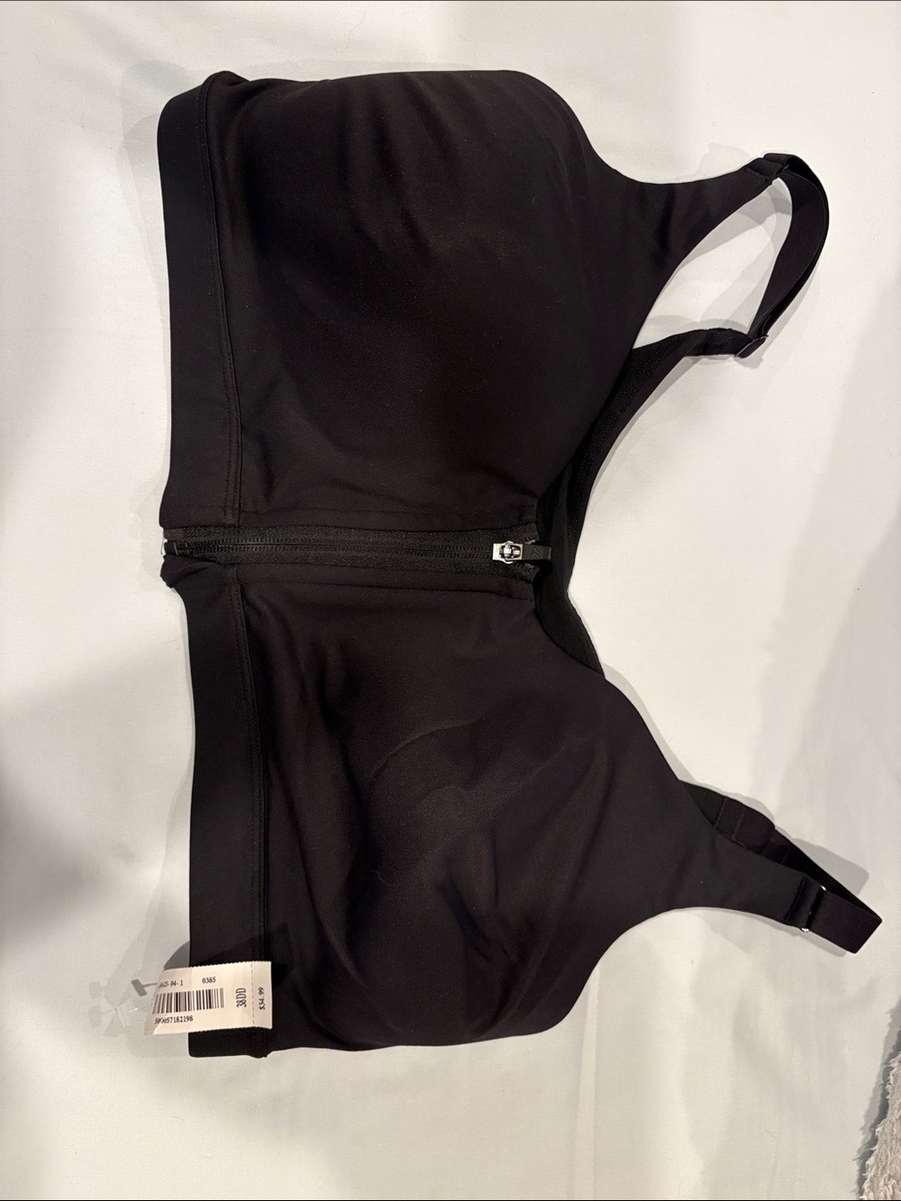 Old Navy Black Front-Zip High Support Sports Bra